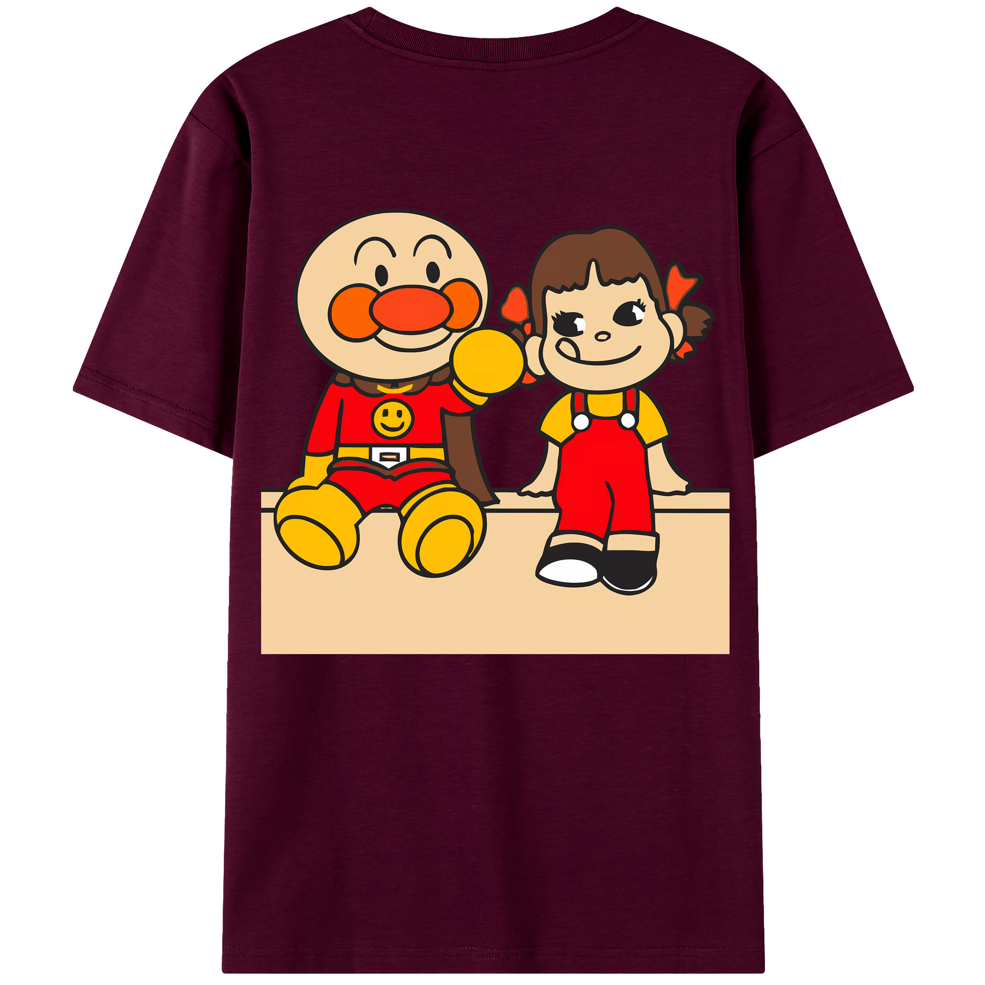 （画像用） アンパンマン Anpanman レディース半袖Tシャツ(バックプリント)